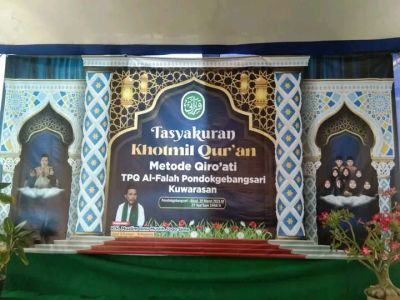 Tasyakuran Khotmil Qur'an Metode Qiro'ati TPQ Al Falah Desa Pondokgebangsari