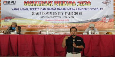 Sosialisasi PILKADA 2020 yang Aman, Tertib dan Damai dalam Masa Pandemi Covid-19 bagi Community Fair 2019